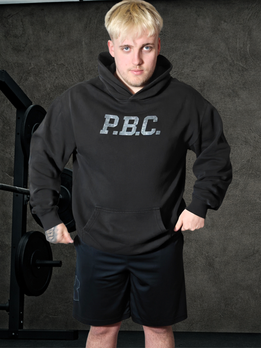 PUMPIFY BODYBUILDING CLUB Oversized Faded Hoodie