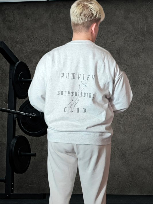 PUMPIFY BODYBUILDING CLUB Oversized Gothic Arm Sweatshirt