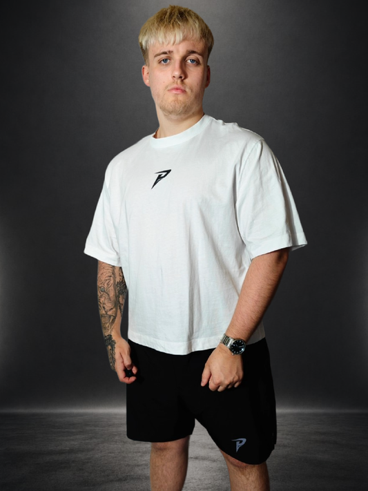 PUMPIFY - Boxy Oversized No Limits No Mercy Tee - Light