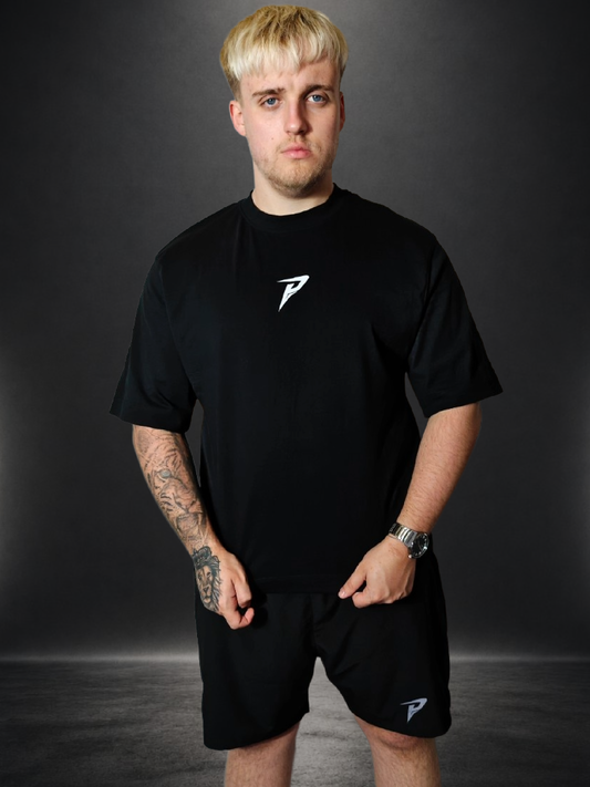 PUMPIFY - Boxy Oversized No Limits No Mercy Tee - Dark