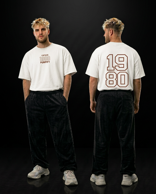 Oversized PUMPIFY "Vintage 1980" Tee (Red)