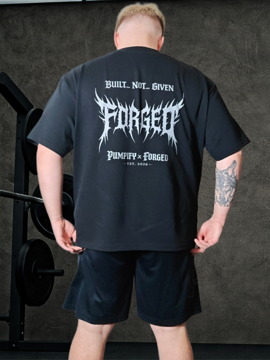 PUMPIFY x FORGED - Built Not Given Oversized Boxy Tee