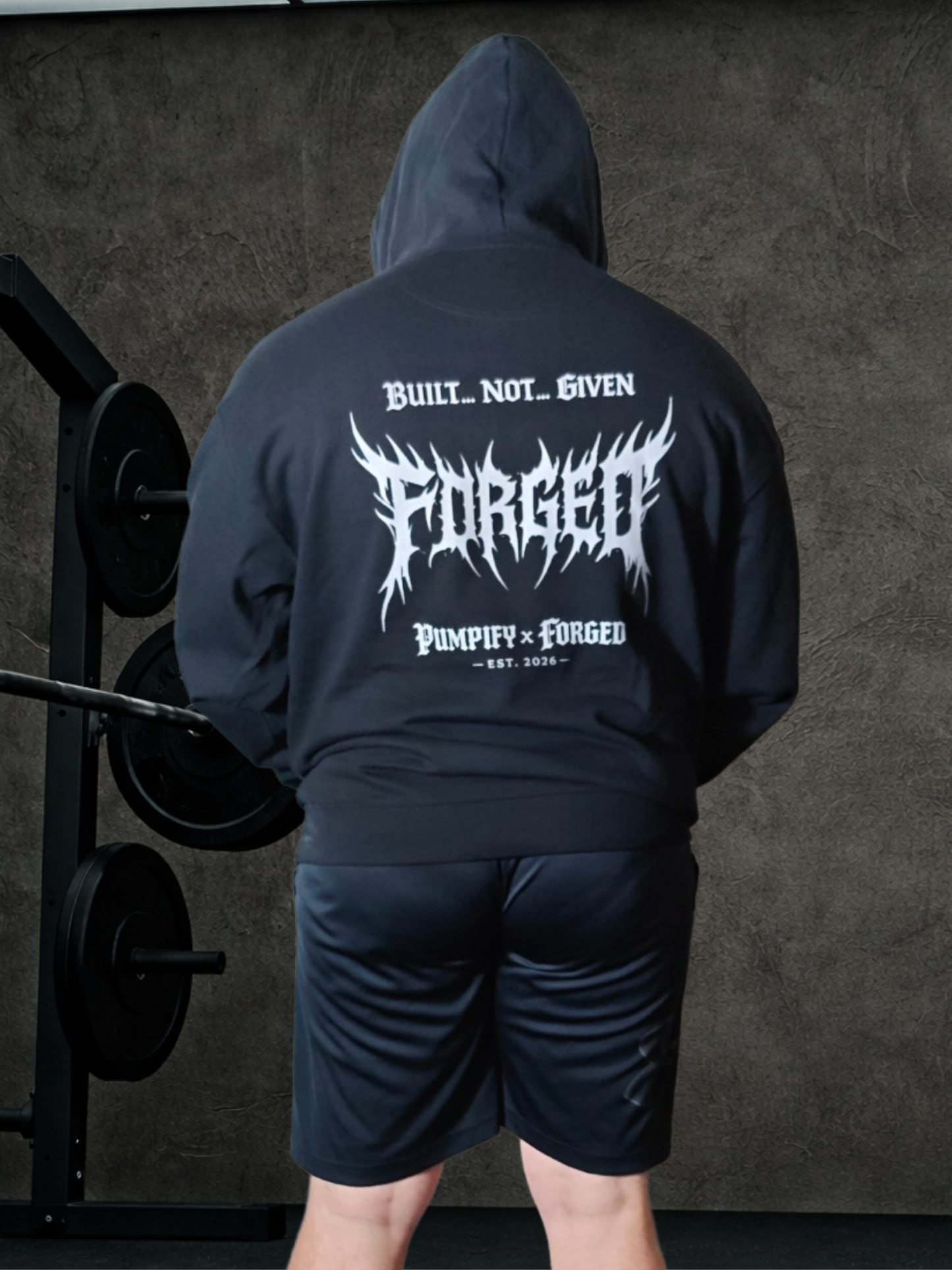 PUMPIFY x FORGED - Built Not Given Oversized Hoodie