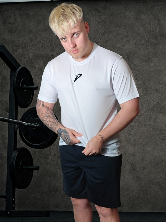 PUMPIFY Sport Essential Tee – Relaxed Fit (Core White)