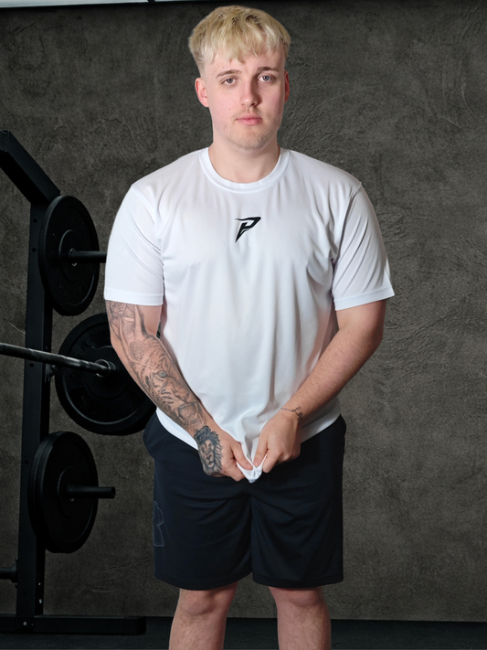PUMPIFY Sport Essential Tee – Relaxed Fit (Core White)