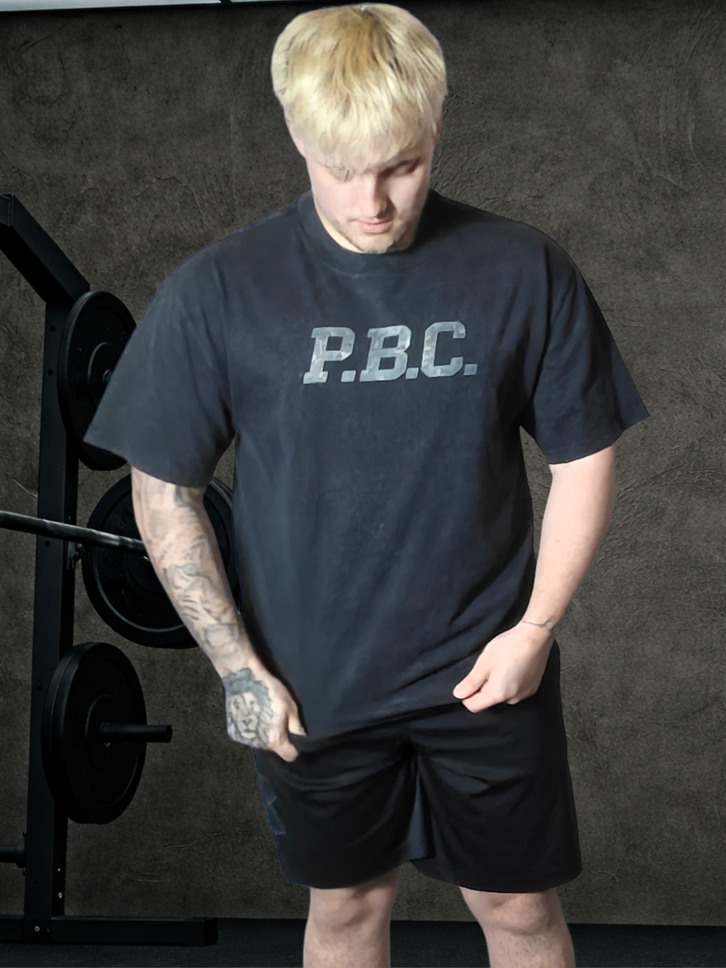 PUMPIFY BODYBUILDING CLUB Oversized Washed Tee
