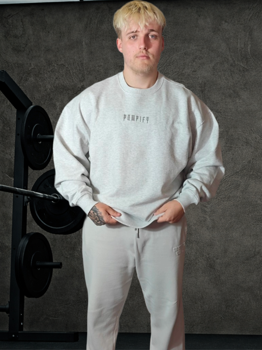 PUMPIFY BODYBUILDING CLUB Oversized Gothic Arm Sweatshirt