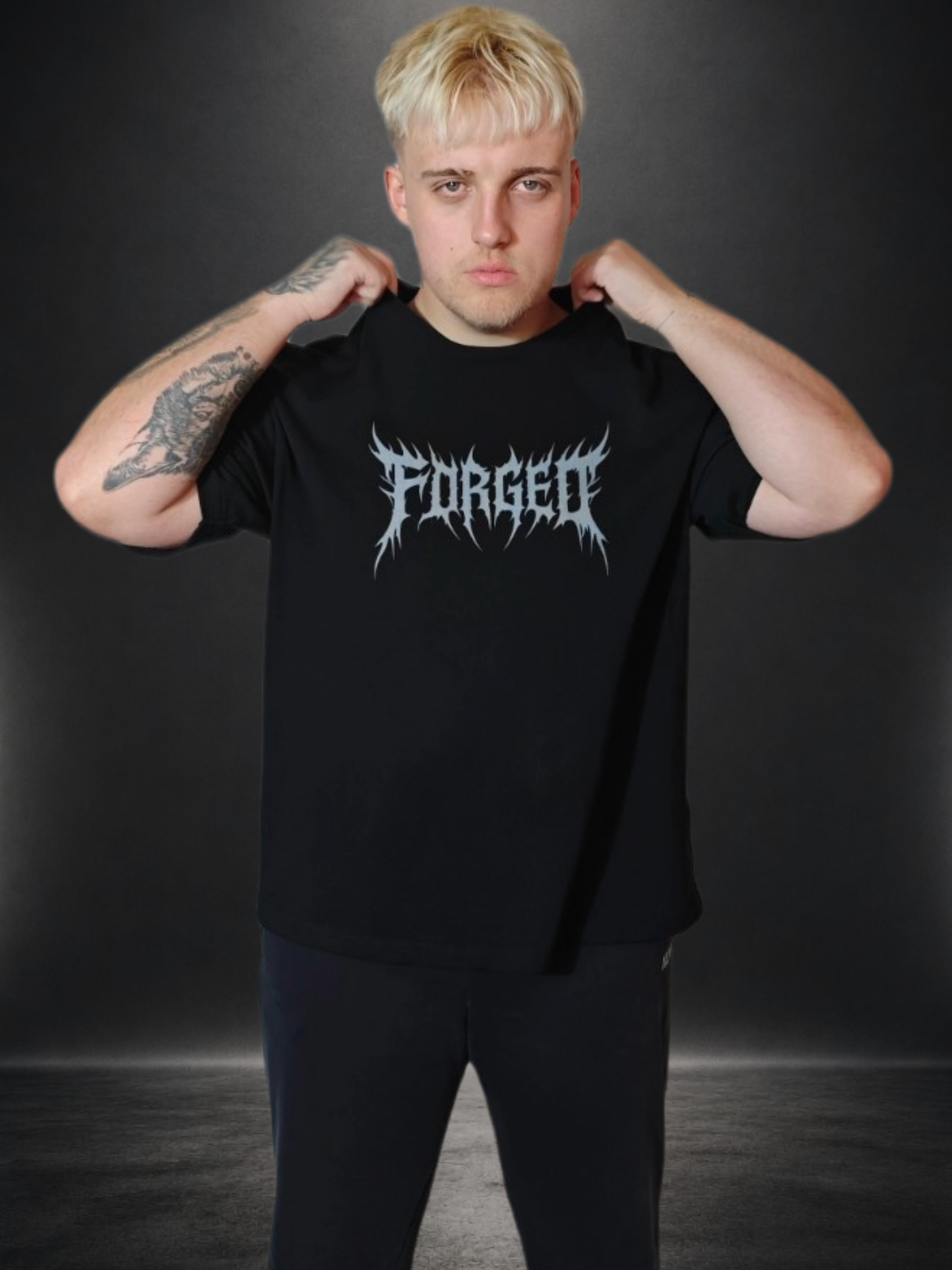PUMPIFY x FORGED - Built Not Given Oversized Boxy Tee