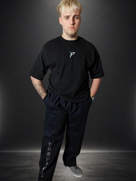 PUMPIFY Gothic Style Oversized Joggers French Navy