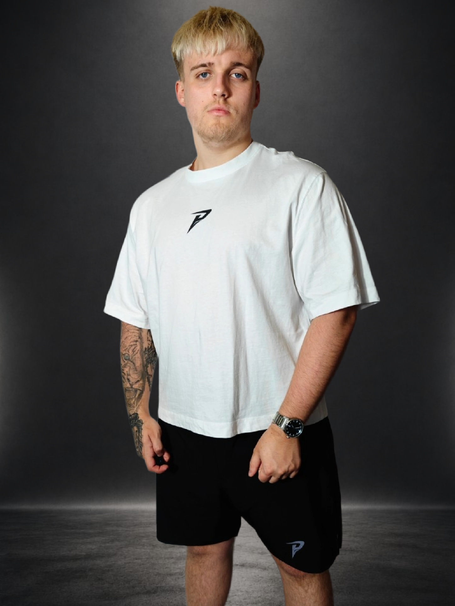PUMPIFY - Boxy Oversized No Limits No Mercy Tee - Light