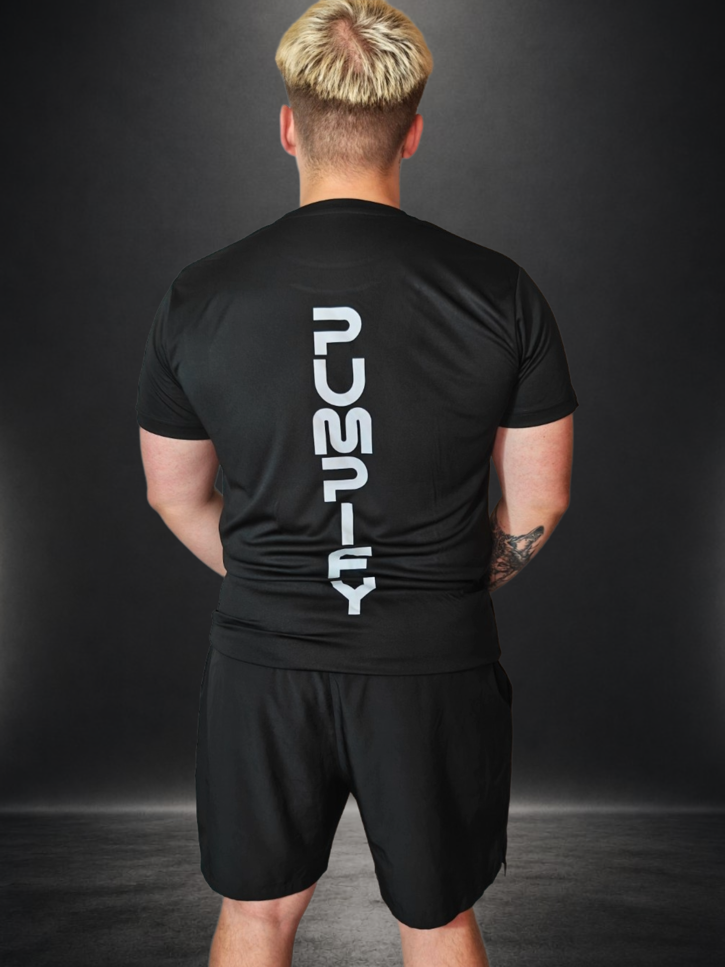 PUMPIFY Sport Black Performance Tee - Regular Fit