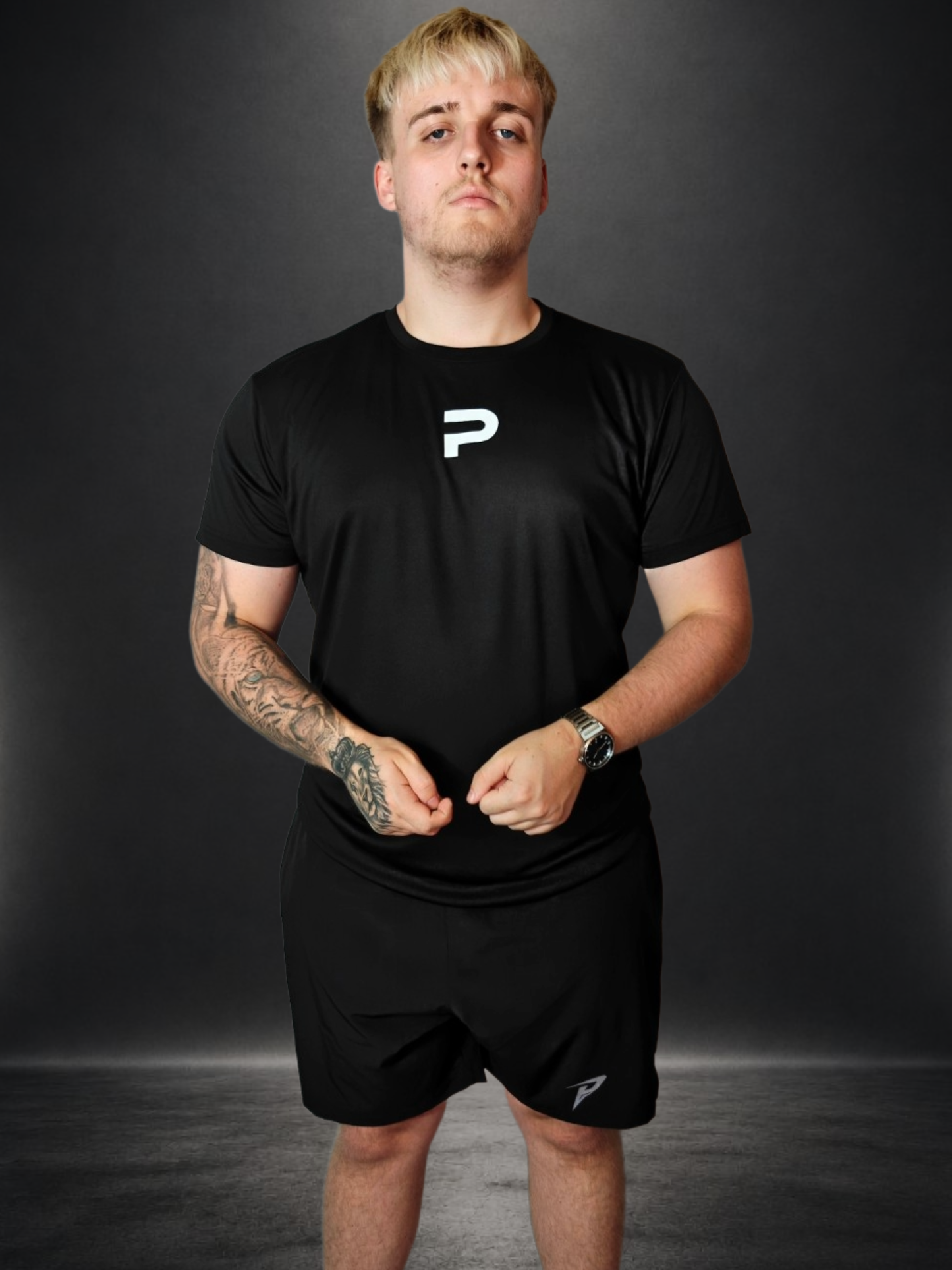PUMPIFY Sport Black Performance Tee - Regular Fit