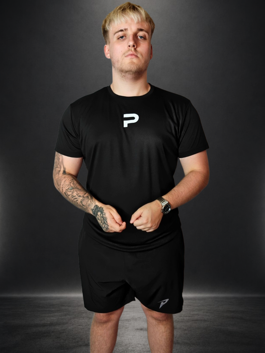 PUMPIFY Sport Black Performance Tee - Regular Fit